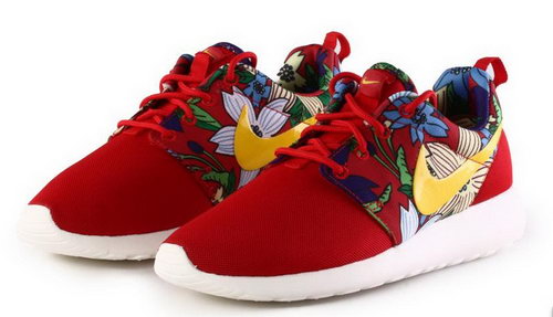 Nike Roshe Run Womens Print Flowers Red Sunflower Review